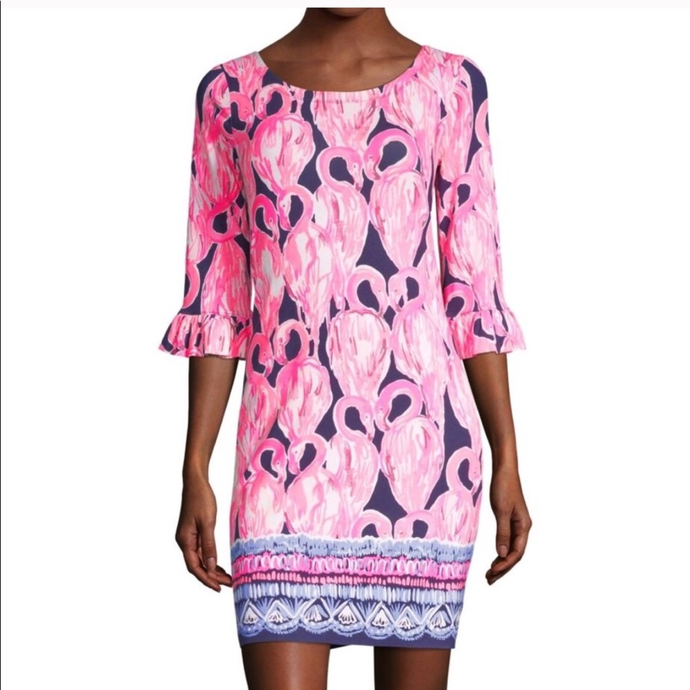 Lilly Pulitzer Flamingo Print Dress